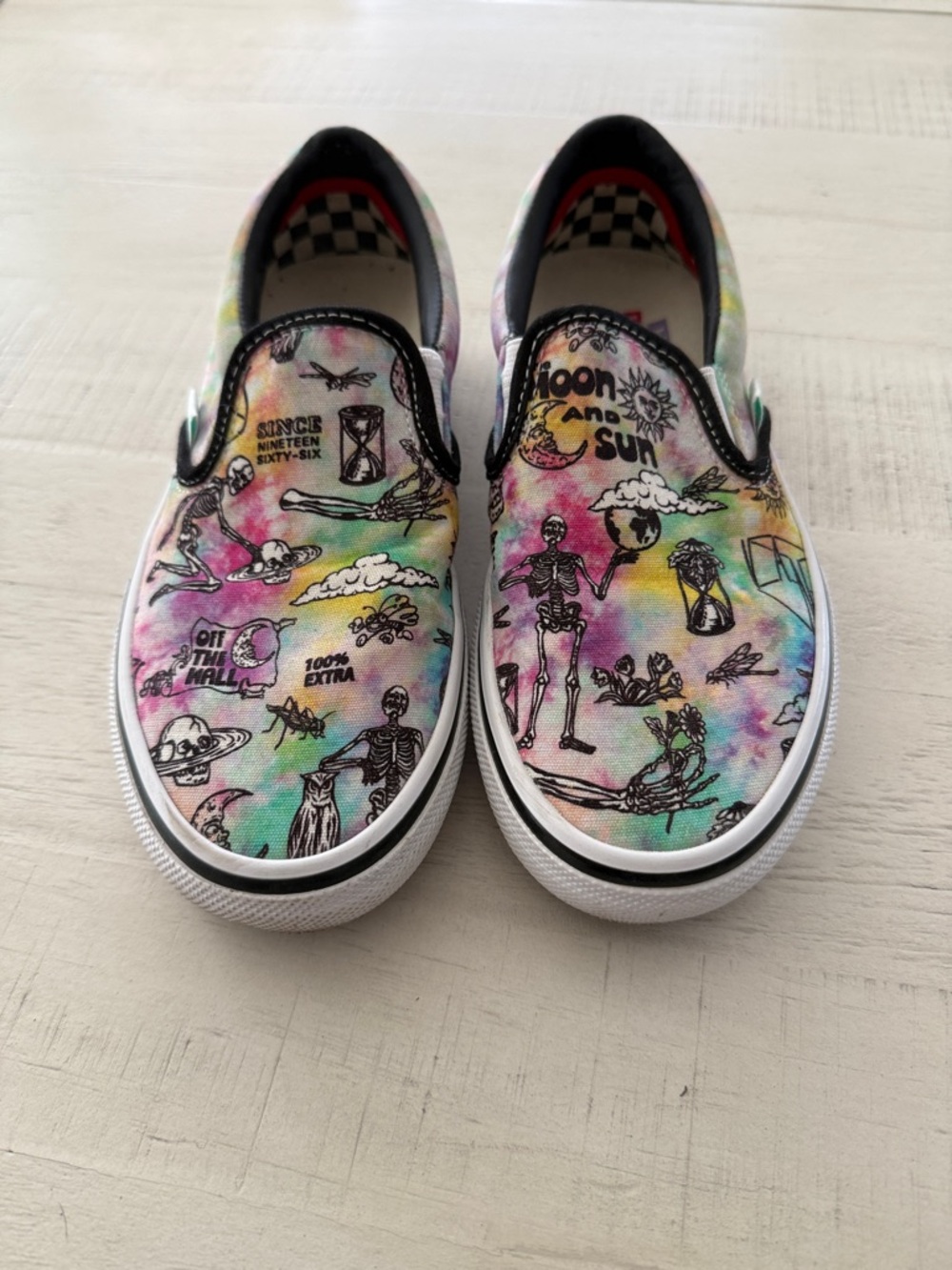 Vans Kids Tie-Dye Graphic Slip-On Sneakers - Multicolor